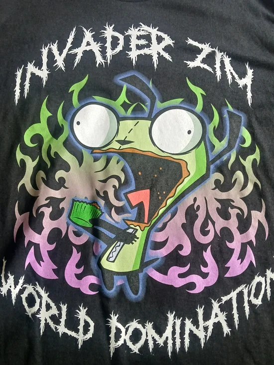 0Invader Zim World Domination Graphic Tee - Nickelodeon Size Large VGG - Picture 2 of 3